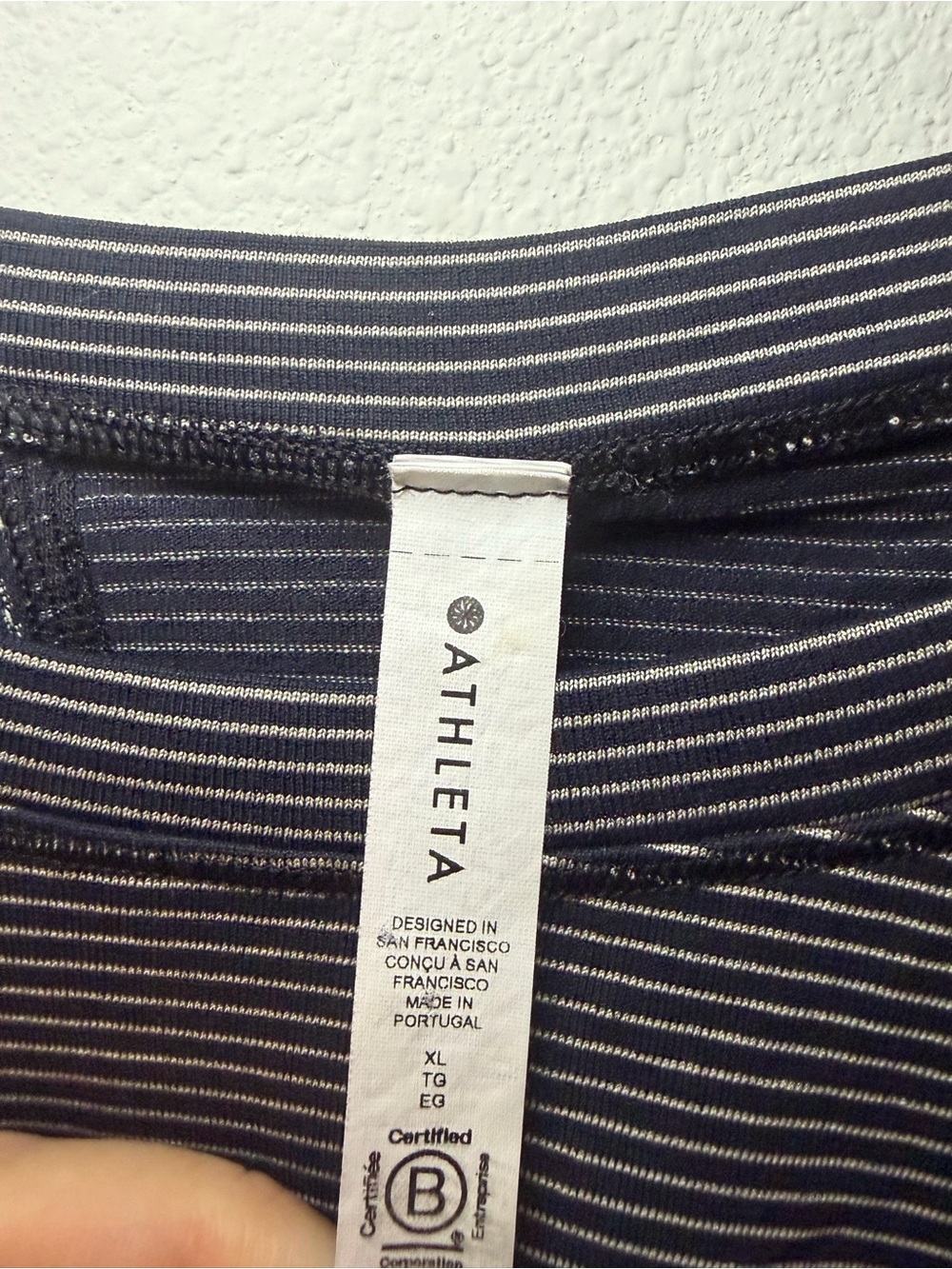 Athleta Momentum Seamless Striped Long Sleeve Running Top Women's XL - Picture 5 of 7